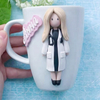 Doctoress Polymer Clay Gift Mug Handmade Mug Ceramics Gift Mug