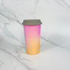 Porcelain Ceramic Travel Mug Coffee Cups With Silicone Lid