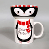 Newest Cartoon Animal design Christmas Mug Bowl Set Gift Packing