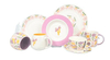 Newest flower design new bone china 16pcs dinnerware set tableware
