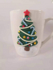 Christmas Decorations Polymer Clay Ceramic Coffee Mugs 3D Mug