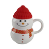 Newest christmas snowman shape coffee mug 3d ceramic cartoon mug