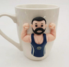 Hot Selling Boy Decoration 3D Polymer Clay Ceramic Gift Milk Coffee Cup for Father's Day