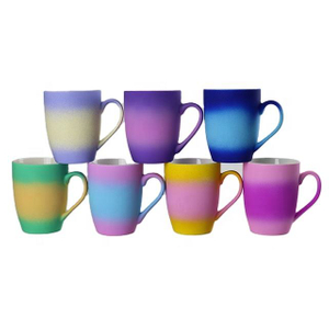 Soft touch coating mug decal printing ceramic coffee gift mug