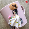 Popular Sale Cutie Little Angel Girl Polymer Clay Mug Ceramic Gift Mug