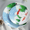 Hot Sell Christmas Dinner Plate Set New Year Dinnerware Set for Party