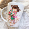 Cute Polymer Clay Girls Ceramic Coffee Mug Funny Gift Mug