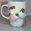 Hot Sale Ceramic Mug With Handmade Polymer Clay Ceramic Gift Mug