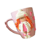 Popular Selling Product Girl and Flower Gift Polymer Clay Mug Ceramic Coffee Cup