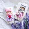 Cute Polymer Clay Girls Ceramic Coffee Mug Funny Gift Mug