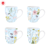 JSD Bulk Order Newest Floral Design Ceramic Coffee Mug With OEM Design