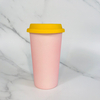 Porcelain Ceramic Travel Mug Coffee Cups With Silicone Lid