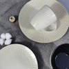 High quality white embossed reactive glaze dinner set for christmas