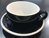 Best Seller Espresso Cup Pure Color Ceramic Coupe Shape Coffee Cup and Saucer Set