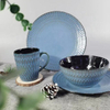 Inside Color Glaze Stoneware Dinner Set Ceramic Tableware for Christmas