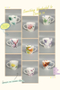 JSD Newest Floral Decal Series Mug With Inside Decal Ceramic Mug