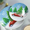 Hot Sell Christmas Dinner Plate Set New Year Dinnerware Set for Party
