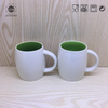 Wholesale Double Mould Coffee Mug Cheap Plain Ceramic Mug Blank Coffee Mugs