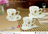Flower Cup Best Seller Espresso Cup White Coffee Cup and Saucer Set