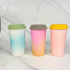 Porcelain Ceramic Travel Mug Coffee Cups With Silicone Lid