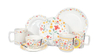 Newest flower design new bone china 16pcs dinnerware set tableware