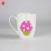 Popular Selling Product Girl and Flower Gift Polymer Clay Mug Ceramic Coffee Cup
