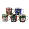 Creative Cute Cartoon Coffee Mug Christmas Decal Mug for Russia Market