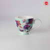 Flower Painting Goblet Ceramic Mugs With Base
