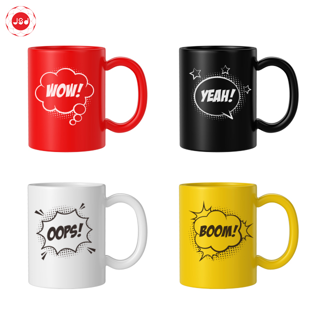 modern design simple decal mug ceramic travel mug