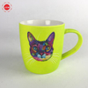 Hot sale soft touch colorful glazed coffee cup gift mug
