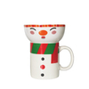 Factory Price Hot Sale Ceramic Mug and Bowl Dinner Set With Lovely and Christmas Decal