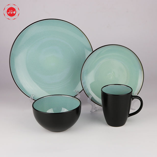 Promotional stoneware dinner plate dinner set 72pcs cheap price