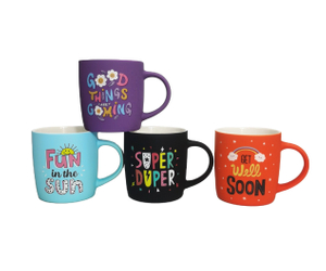 Custom Design Two-tone Soft Touch Coating Coffee Mug