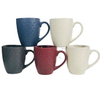 Newest Full Color Glaze Embossed Mug Stoneware Coffee Mug