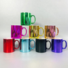 High technology electroplated coating mug metal glaze mug for party