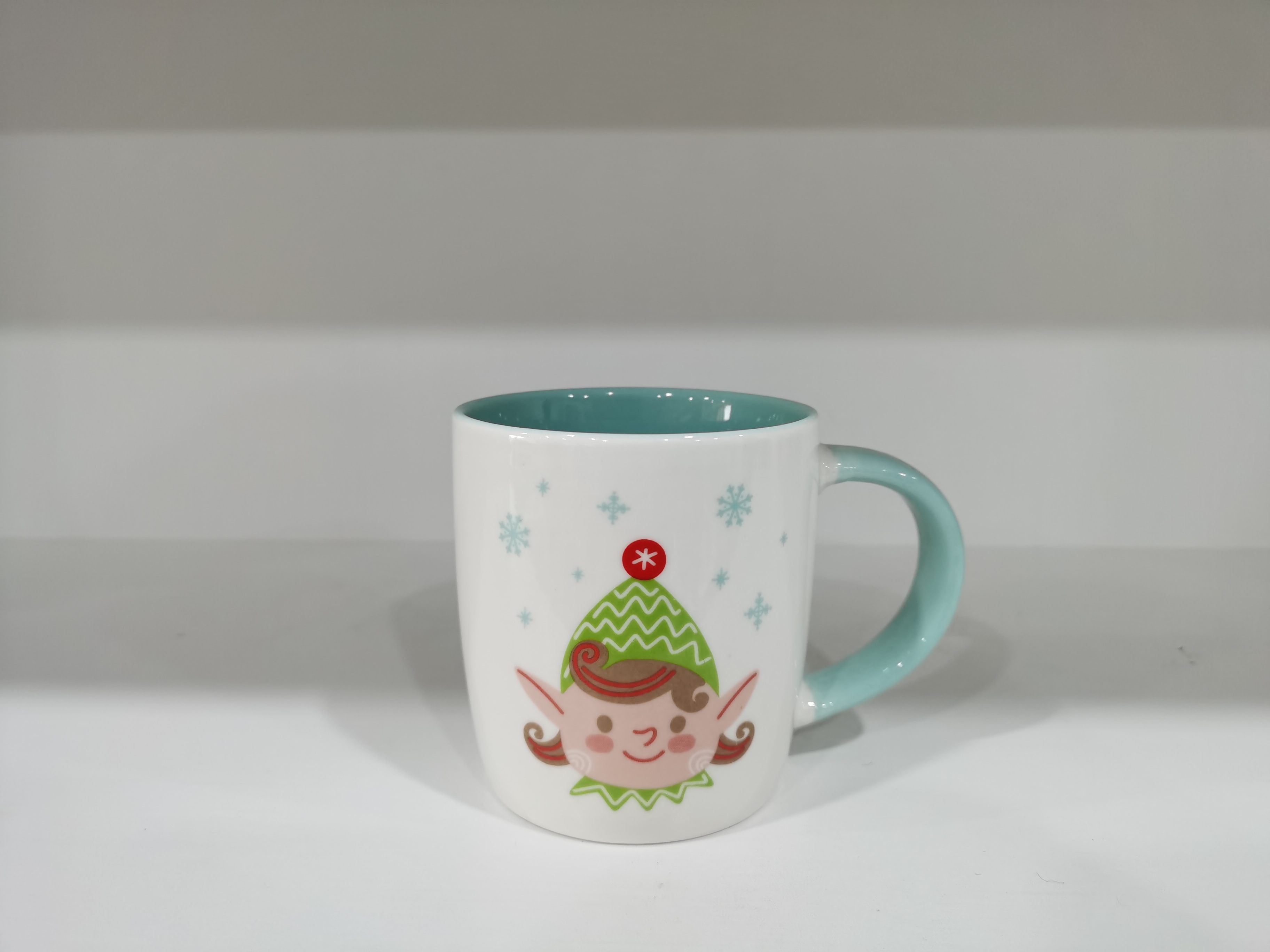 High Quality New Bone Cartoon Ceramic Mug Christmas Gift Mug