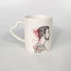 Valentine's Day Gift Mug Ceramic Mug With Heart Shaped Handle Couple Mug