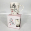 Newest Cute pink Handheld Color Box Mother's Day Gift Coffee Mug