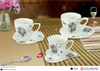 Flower Cup Best Seller Espresso Cup White Coffee Cup and Saucer Set