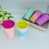2022 Creative design rainbow color soft touch mug electric glazed mug