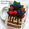 Hand-made Cup Cake Polymer Clay Ceramic Coffee 3D Mugs