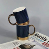 Hot sell color glaze luxury gold plated coffee mug for wine