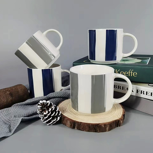 Cheap price factory ceramic coffee stacking mug set