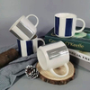 Cheap price factory ceramic coffee stacking mug set