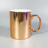 High technology electroplated coating mug metal glaze mug for party