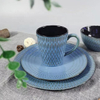 Inside Color Glaze Stoneware Dinner Set Ceramic Tableware for Christmas