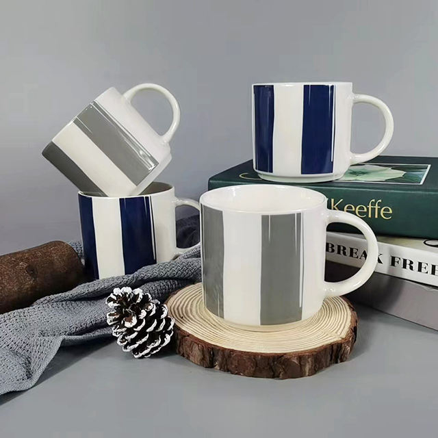 Cheap price factory ceramic coffee stacking mug set