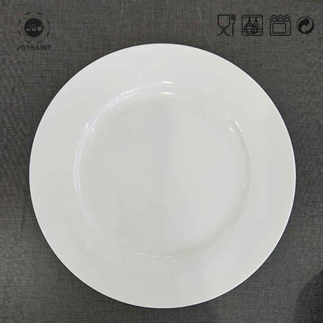Wholesale Home Style Simple Design New Bone China White Dinner Plate