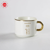 Luxury Drinkware Golden Handle Espresso Coffee Tea Ceramic Cup