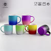 Hot Sale Eco-friendly Spray Glazed Mug New Bone China Two Color Ceramic Soft Touch Mug